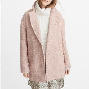 Abercrombie & Fitch Wool Blend Overcoat Light Pink